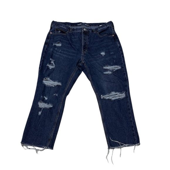 Old Navy High Rise Slouchy Straight
Distressed Jeans Size 16 - Picture 1 of 6